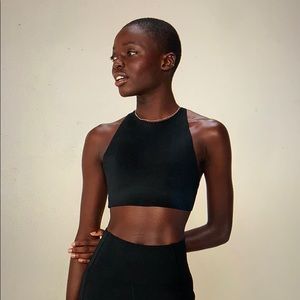 girlfriend collective: black topanga bra